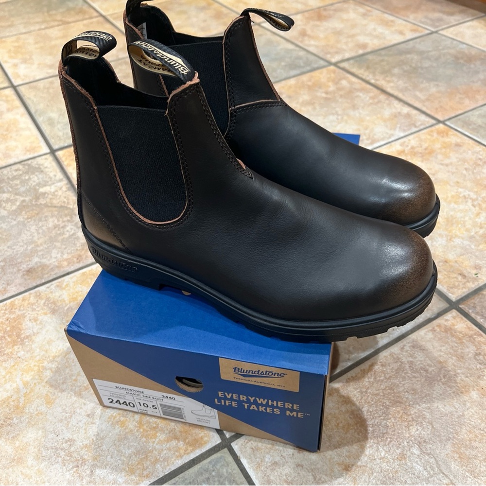 Blundstone Men's Dark Brown Leather Boots
